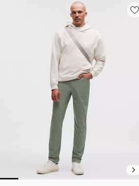 Lululemon Men's ABC Lightweight Olive Green Chino Pants